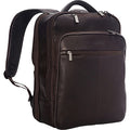 Kenneth Cole REACTION Colombian Leather 16" Manhattan Slim Laptop Travel Backpack, Brown