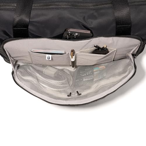Baggallini Park Ave Overnight Tote - Lightweight 14"x20" Travel Essential Weekender Tote Bag for Women