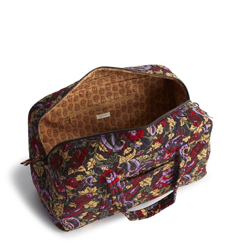 Vera Bradley Women's Premium Cotton Miramar Weekender Travel Bag, Midnight Garden Paisley, One Size