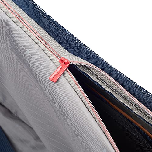 DELSEY PARIS Helium DLX Softside Expandable Luggage with Spinner Wheels, Navy Blue, Carry on 20 Inch