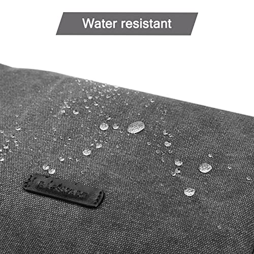 BAGSMART Toiletry Bag for Men, Canvas Travel Toiletry Organizer Dopp Kit Water-resistant Shaving Bag for Toiletries Accessories,Black-Large