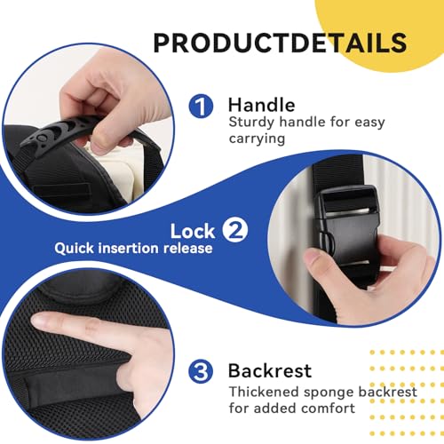 Luggage Backpack Conversion System Luggage Connector Straps – Cross Shaped External Frame Backpack with Handle, Quick-Release Lock, Backrest –Backpack Luggage Strap for Suitcase, Trolley, Handbag