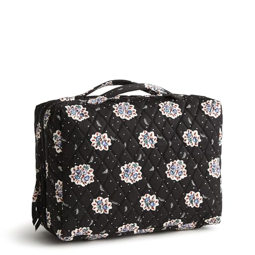 Vera Bradley Women's Premium Cotton Lay Flat Travel Organizer, Feathery Bouquets, One Size