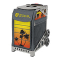 ZUCA "Palm Tree Island Tropical Sunset Sport Insert Bag and Frame with Built-in Seat (Choose Your Color) (Gray w. Flashing Wheels)