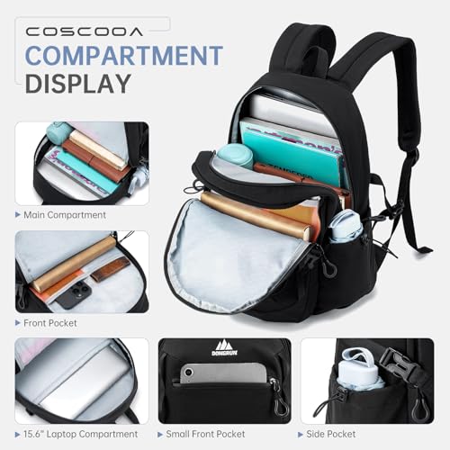 COSCOOA 40x30x15cm Personal Item Travel Backpack,16"x12"x6" Small Carry-On Bag 20L, Flight-Approved Underseat Luggage, Mochila de Viaje,Cabin-Size Lightweight Backpack for Men & Women