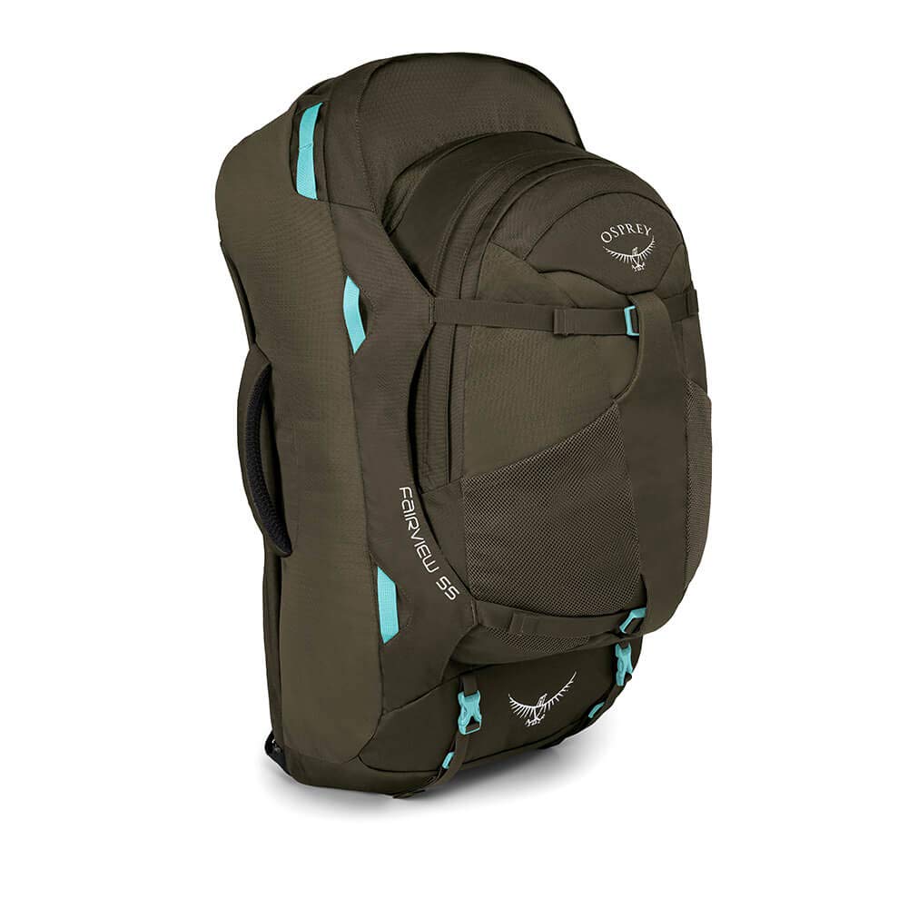 Osprey Packs Fairview 55 Women's Travel Backpack, Misty Grey, Small/Medium