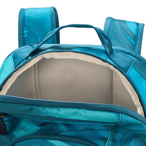 High Sierra Swoop Backpack, Travel, or Work Bookbag with tablet sleeve, One Size, TEAL MARBLE SWIRL