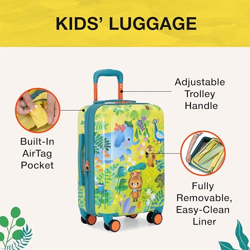 Traveler's Choice Kids JoJo the Bear's Travel Adventure, Jungle, 20-Inch Carry-On