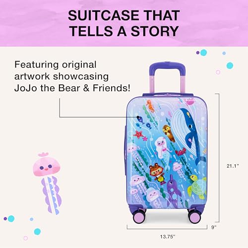 Traveler's Choice Kids JoJo the Bear's Travel Adventure, Under the Sea, 20-Inch Carry-On