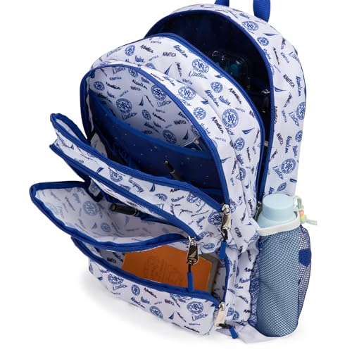 Nautica Kids Backpack for School | Kindergarten Elementary Kids Backpack | 17" Tall | Varsity