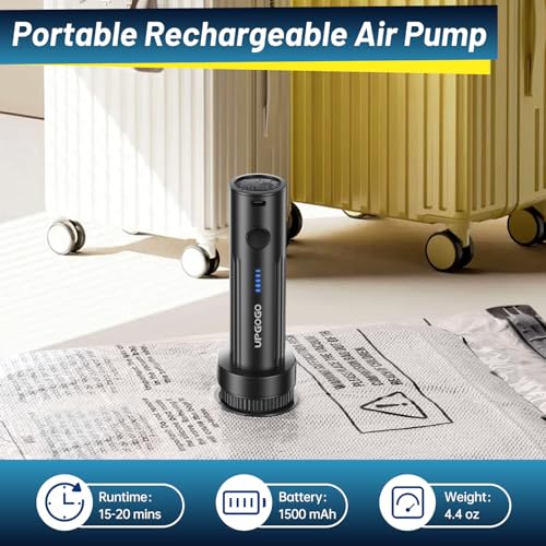UPGOGO Travel Vacuum Bags for Luggage with Portable Electric Pump,Vacuum Seal Bags for Clothing,Packing Cubes Compression,Cruise Ship and Travel Essentials(Combo 9 Pack)