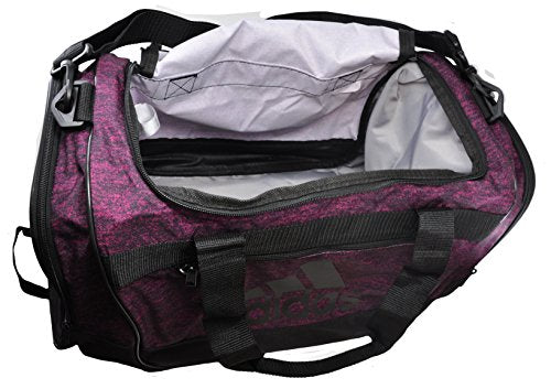 adidas Defender III Small Duffel Bag, Bahia Magenta Jersey/Black