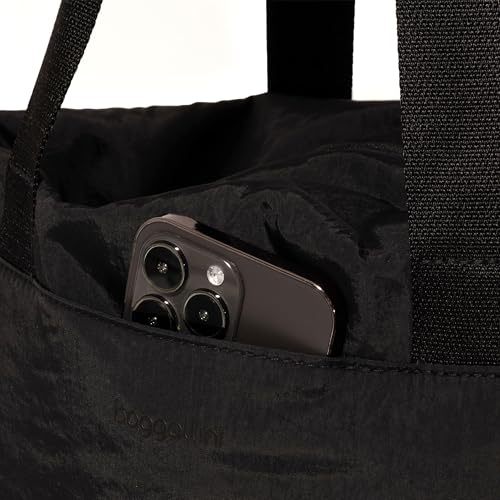 Baggallini Swift Tote Bag for Women - Lightweight 12x16" Nylon Zipped Travel Carry On Bag w/Luggage Sleeve