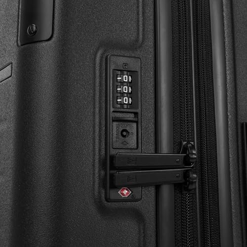 Travelpro Platinum Elite Hardside Expandable Carry on Luggage, 8 Wheel Spinner, TSA Lock, Hard Shell Polycarbonate Suitcase, Jet Black, Carry on 21-Inch