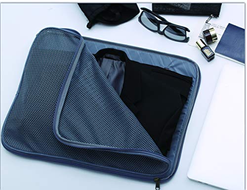 All-Aluminum 21" Vertical Carry-On Business Briefcase, TSA-Approved Hardshell Case, Spinner Wheels, Laptop Compartment, Aluminum Frame Cabin Bag for Travel & Business, Durable & Sleek (Sapphire)