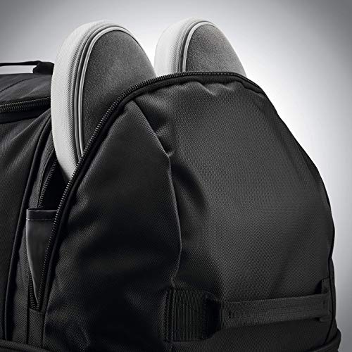 Samsonite Andante 2 Wheeled Duffel Bag – 28-Inch Durable Rolling Luggage with Inline Skate Wheels, Push-Button Handle & Spacious Compartments – Travel-Friendly and Lightweight - All Black