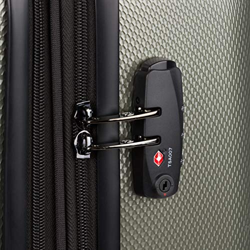 SwissGear 7272 Energie Expandable Hardside Luggage with Spinner Wheels and TSA Lock, Gunmetal, Checked-Large 27-Inch