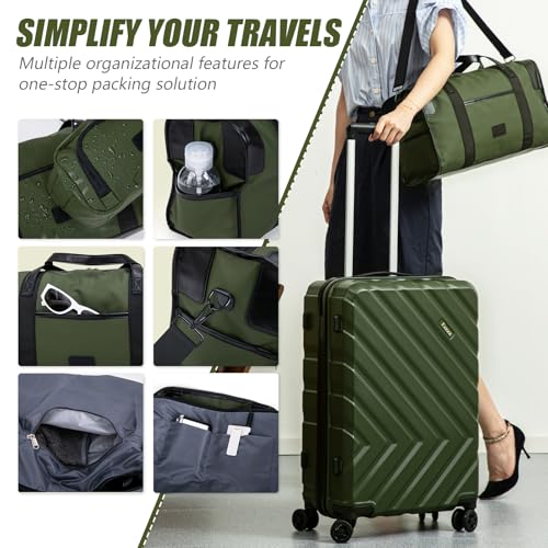 Eeeza Luggage Sets 3 Piece,Suitcases with Wheels,Carry On Luggage Set 22x14x9 Airline Approved,Hardshell Luggage Sets With TSA Lock,20 Inch Carry On Suitcase