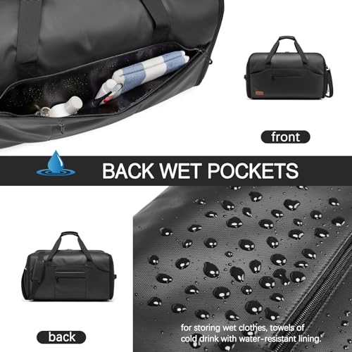 Garment Bags for Travel,45L Carry on Convertible Garment Duffle bag for Men Women - 3 in 1 Hanging Suit Travel Bag with Shoulder Strap