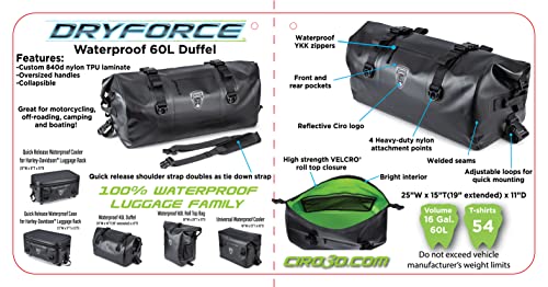 CIRO DRYFORCE™ Waterproof 60L Duffel