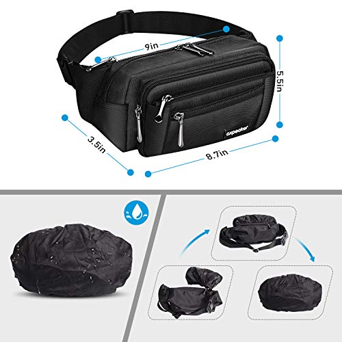 Oxpecker Waist Pack Bag, Black