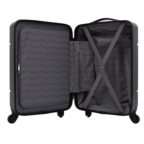 Travelers Club Skyline 22" Carry-On Spinner Luggage, Black