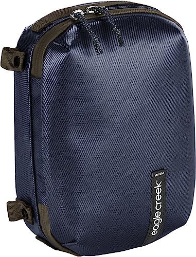 Eagle Creek Pack-It Gear Cube - Durable Packing Cube & Outdoor Travel Organizer to Keep Items Secure - Water Resistant - Easily Attachable - Easy Gripping - Small, Atlantic Blue