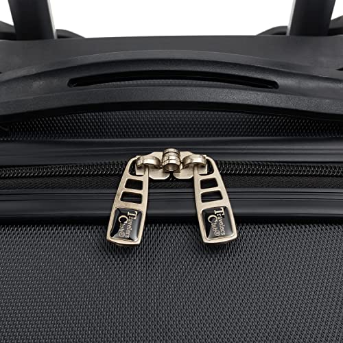 Travelers Club Cosmo Luggage, Black-20, 20-Inch