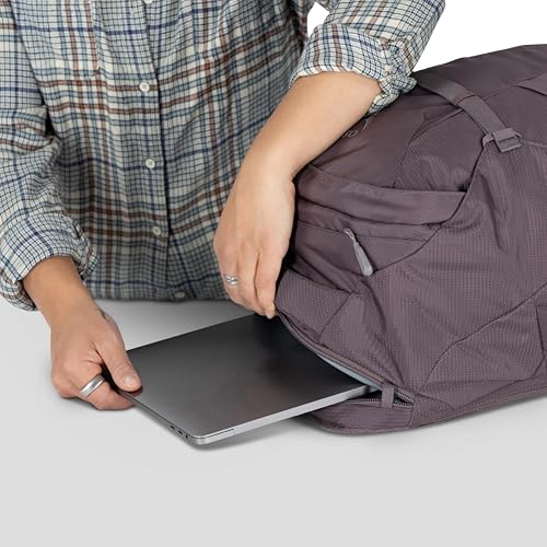 Osprey Fairview 40L Women's Travel Backpack - Carry On Bag with Laptop Sleeve and Toiletry Pocket, Graphite Purple