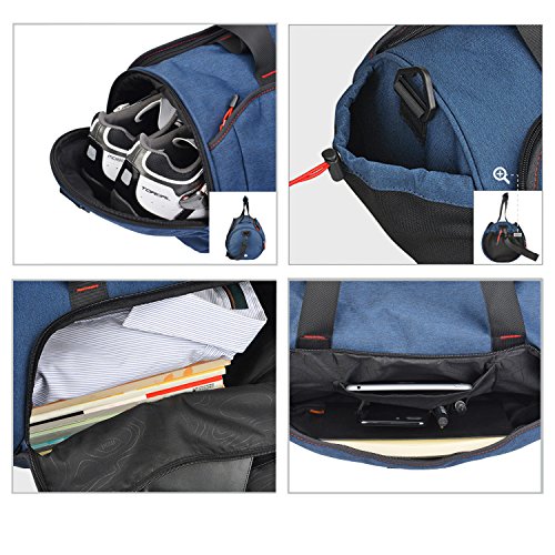 Cool NEW! Duffel Style Carry On Sports Travel Bag with Shoulder Strap, Zippered Compartments