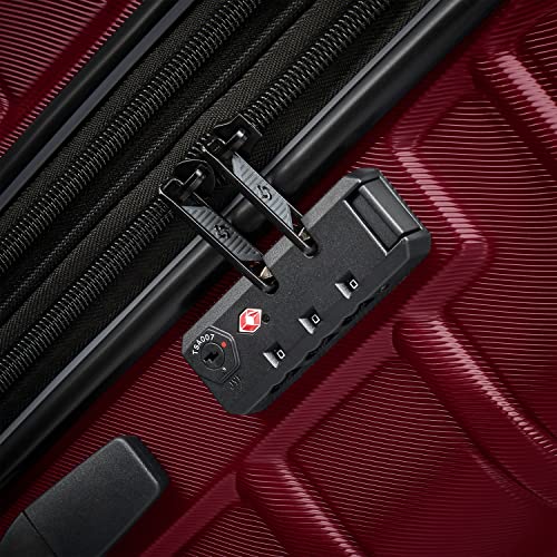 Samsonite Omni 2 Hardside Expandable Luggage with Spinner Wheels, 2-Piece Set (19/24), Nature Merlot