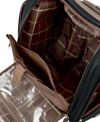 London Fog Nottingham 15 Inch Under the Seat Bag, Black Chestnut