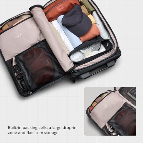 Bellroy Lite Carry-On (38L lightweight luggage, with built-in packing cubes and a compressible shell) - Clay