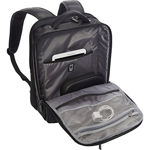 Kenneth Cole REACTION Colombian Leather 16" Manhattan Slim Laptop Travel Backpack, Brown