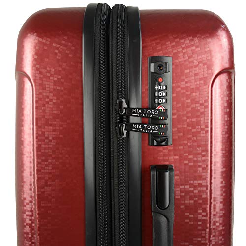 Mia Toro Italy Manta Hardside Carry-on, Silver, One Size