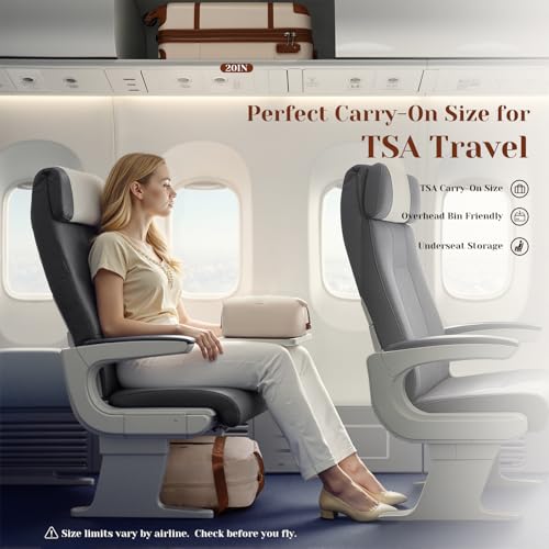 Coolife Luggage Set 6-Piece Suitcase Set Carry On Luggage PC Hardside Luggage TSA Lock Spinner Wheels Telescopic Handle