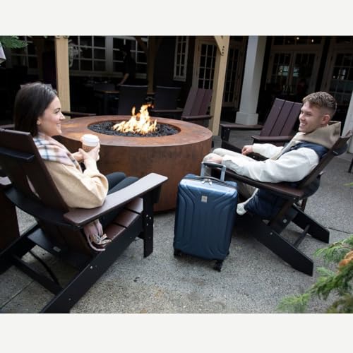 SKYWAY Skyway Nimbus 4.0 Hardside Spinner Luggage (Maritime Blue, Checked-Medium 24-Inch) (49M-20)