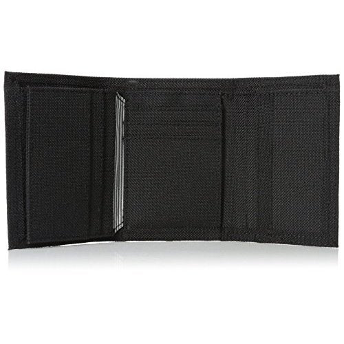 Timberland Men's Trifold Nylon Wallet, Black, One Size