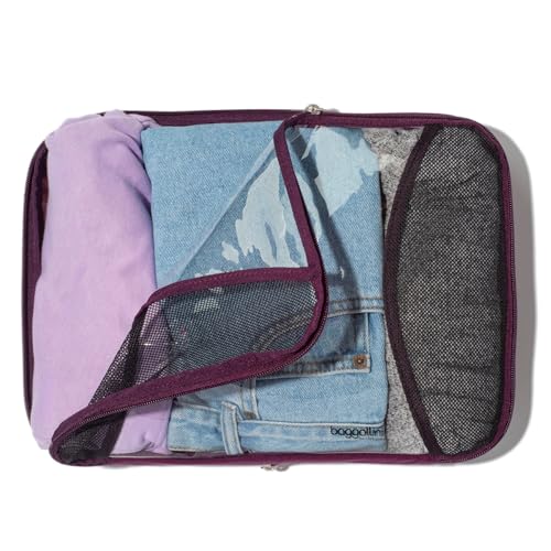 Baggallini Compression Cube 3-piece set - Lightweight Compression Packing Cubes for Travel