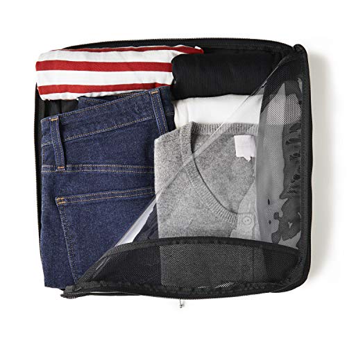 Baggallini Unisex Adult Luggage Only Extra Large Compression Cube, Black
