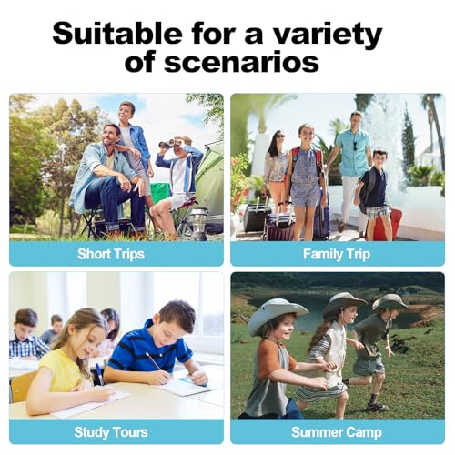 EcoTypee Kids Ride on Suitcase with Spinner Wheels, Luggage With Lock for Girls and Boys, Toddler Ride on Luggage for Study Tours, Outings, Trips (Sky Blue)