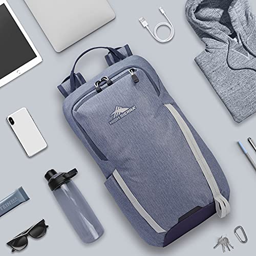 High Sierra Outside Commuter Daypack, Grey Blue, 18L