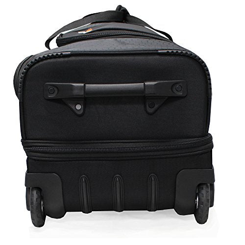 Pathfinder Gear 22 Inch Rolling Drop Bottom Duffel, Black, One Size