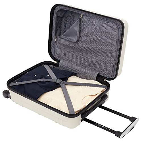 Travelers Club 22" Richmond Spinner Carry-On Luggage, Bone