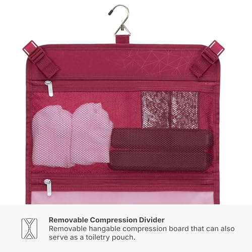 Traveler's Choice Edinburgh II Hardside Spinner Luggage, TSA Lock, Red, 21" Carry-on