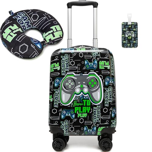 Inprof Kids Luggage Set 2 Piece 16'' Hardside Spinner Wheels Carry On Airline Approved
