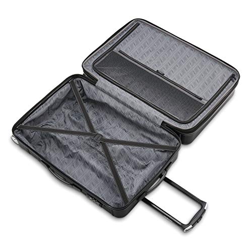 Samsonite Omni 2 Domestic Carry-On Luggage - 22x14x9 Airline-Approved - Features Expandable Polycarbonate Shell, 360° Wheels, TSA Lock - Amazon Exclusive -Midnight Black