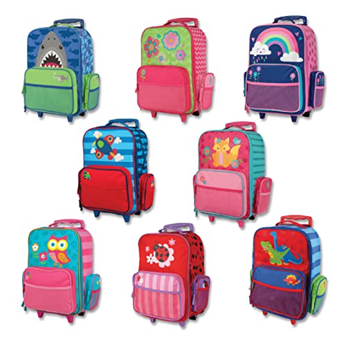 Stephen Joseph Kids Classic Rolling Luggage, Kids Luggage, Toddler Rolling Travel Carry On, Kids Suitcase with wheels,