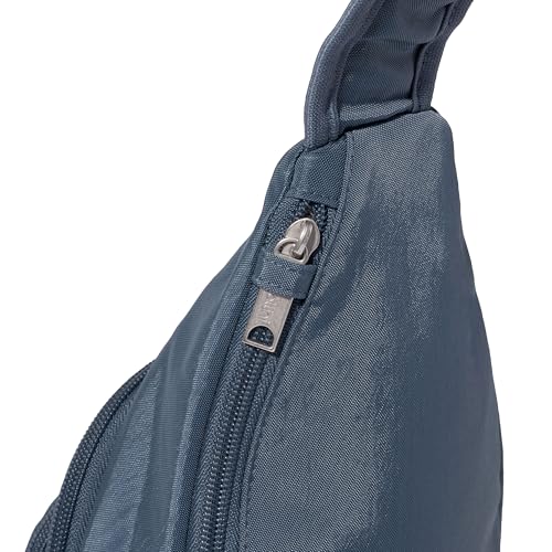 Securtex® Anti-Theft Daytripper Sling - 7x12" Travel Safe Crossbody Bag w/Locking Zippers, Slash-Resistance