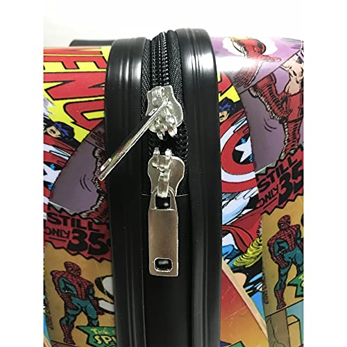 Fast Forward Marvel Comic Heroes Hard-Sided Tween Spinner Luggage, 20 Inches Carry-On Travel Trolley Marvel Suitcase for Kids